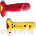Car Safety Hammer Window Breaker and Seatbelt Cutter. Pack of 2. Comes With Dashboard Mat - B00E8CV0EQ