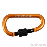 GADIEMENSS Aluminum Alloy D-Ring High Strength Carabiner Key Chain Clip Hook For Camping Hiking (Not for Climbing) - B07BNC4ZNV