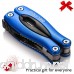 Gelindo Premium Pocket Multitool With Sheath Knife Pliers Saw & More (Blue) - B00Z7CQT38