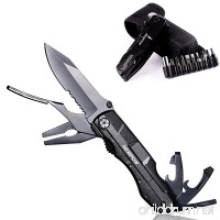 Multitool Knife Pliers  Newpow Multifunctional 5-in-1 3.1 Inch Stainless Steel Pocket Knife multipurpose tool Kit with Nut Driver  Nylon Sheath for Hiking  Survival  Camping  Fishing etc - B0756WJ5VF