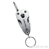Swiss+Tech ST60300 Silver 7-in-1 Key Ring Multitool with LED Flashlight for Auto Safety  Outdoors  Camping - B003YKXTSI