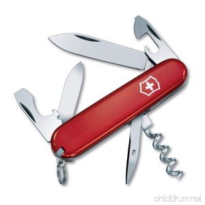 Victorinox Swiss Army Tourist Pocket Knife (Red) - B0007QCO7Y