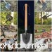 FiveJoy Portable Trench Shovel for Gardening Camping Metal Detect Off-Road Emergency (J2) - Hard Wood Handle High Carbon Steel Blade - Excel in Digging Chopping Prying - Great to Keep in Trunk - B01NCR9KUX