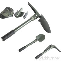Folding Camping Survival Shovel with Pick 16" Garden Military Style Survival w/ Pick Tool & Case - B00CHBFVWW