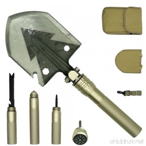 PEYOND Multi-function Folding Shovel for Camping/Adventure/Hiking/Trench Shovel/Survival Etc - B06XT2LS6Z