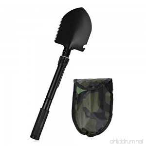 Pusheng Military Portable Folding Shovel Lifesaving Shovel Camping Shovel Outdoor Self-defense - B07DLT8CPD