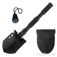 Ulykal Military Folding Shovel Multipurpose Portable Survival Shovel with Compass and Tactical Waist Pack for Camping Hiking Gardening Snow Removal and Other Outdoor Activities - B07CKHB7MN