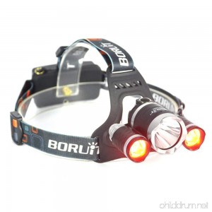 BESTSUN Red Light Headlamp Night Hunting Red Headlight Rechargeable Headlamp with Red & White Light Red Varmint Predator Hunting Light Night Vision Headlamp for Astronomy Aviation Detector - B00J97O4HA