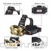 Headlamp 12000 Lumen 5 LED Work Headlight 4 Modes Rechargeable Waterproof Flashlight Lighting Range up to 500M HeadLights for Running Camping Fishing Outdoor Work (Includes Two 4200mA Batteries) - B07CVJYT2F