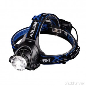 Waterproof LED Headlamp YULAN Lightweight Rechargeable Headlight Portable High Lumen Headlamp Flashlight for Camping Running Hiking Hunting Emergency - B0744FVK93