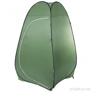 RUNACC Waterproof Privacy Tent Portable Pop up Changing Tent Outdoor Dressing Room Nylon Shower Tents with Storage Bag Suitable for Camping and Hiking Army Green - B079ZT3KF7