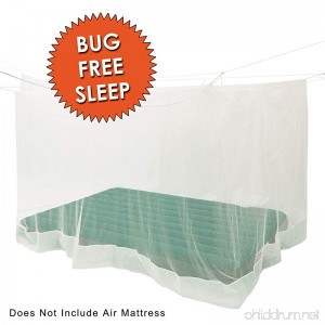 Fox Run PREMIUM MOSQUITO NET - Fits Most Size Beds Cribs & Inflatable Mattresses – Great For Indoors And Outdoors - SLEEP BUG FREE – Includes FREE Hanging Kit & Carry Bag by Outfitters - B074431697