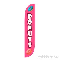 LookOurWay Donuts Feather Flag  12-Feet - B074NHCHKT