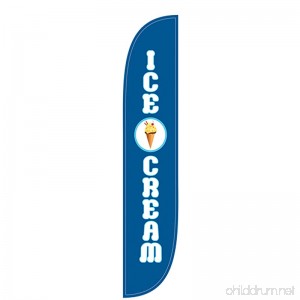 LookOurWay Ice Cream Feather Flag 12-Feet - B074NGLYVM
