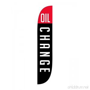 LookOurWay Oil Change Feather Flag 12-Feet - B071YFWXX3
