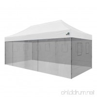 New Premium 10x20 Feet Food Service Vendor Tent Pop up Canopy with 4 Removable Zipper End Mesh Sidewalls W/Roller bag - B01K4HOZS6