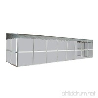 PatioMate 12-Panel Screen Enclosure 29122  White with Gray Roof - B007CFGRLC