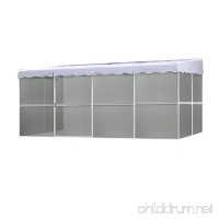 PatioMate 8-Panel Screen Enclosure 89322  White with Gray Roof - B004PEJ1TI
