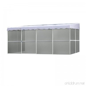 PatioMate 8-Panel Screen Enclosure 89322 White with Gray Roof - B004PEJ1TI
