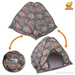Strong Camel Portable Camouflage Camping Hiking Instant Tent pop up 2/3 Persons Mosquito Prevention Waterproof - B077NZCHY8