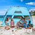 Cocorika X-Large Easy Setup Beach Tent - Automatic Pop Up 4 Person Instant Sun Shelter Portable Sunshade - B07DV7BZQJ
