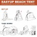 Easthills Outdoors Instant Shade Easy Up Portable Beach Tent Sun Shelter - UPF 50+ - B07715NB73