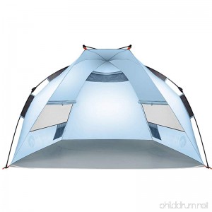 Easthills Outdoors Instant Shade Easy Up Portable Beach Tent Sun Shelter - UPF 50+ - B07715NB73