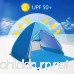 FLYTON Pop Up Beach Tent Shade Sun Shelter UV Protection Canopy Cabana 2-3 Person for Adults Baby Kids Outdoor Activities Camping Fishing Hiking Picnic Touring - B07D77JDZK