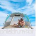 G4Free Easy Set up Beach Tent Pop up Sun Shelter Large Family Beach Shade UV Protection for Baby Kids 4 Person Portable Camping Shelter for Outdoor Sports Beach tour Hiking Fishing or Picnic - B07DHL87T9