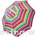 Snail 6.5' Tilting Beach Umbrella with Aluminum Pole & Fiberglass Ribs Rainbow Fabric - B078KHK1HD