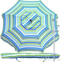 Snail 7 feet Vented Beach Umbrella with Tilt and Telescoping Aluminum Pole Pool Outdoor Sun Umbrella with Carry Bag  Blue - B078K82SQ4