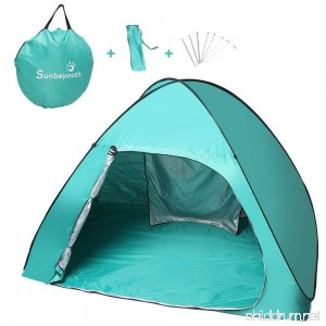 Sunba Youth Beach Tent Pop Up Tent Baby Beach Sun Shade UV Protection Sun Shelter - B01K74201A