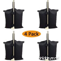 YELAIYEHAO Industrial Grade Heavy Duty Double-Stitched Weights Bag  Leg Weights for Pop up Canopy Tent Weighted Feet Bag Sand Bag outdoor bag Black. - B073R66612