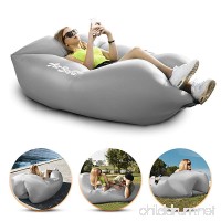 Inflatable Air Sofa Chair - Portable Lounger Couch & Air Hammock  Pool Float Lounge Chair - Ideal for Traveling  Camping or At Beaches – Waterproof & Lightweight – Includes Carry Bag & Ground Stakes - B073RSZ2QQ