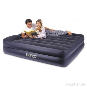 Intex Pillow Rest Raised Airbed with Built-in Pillow and Electric Pump Queen Bed Height 16.5 - B000HBMFRS