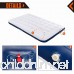 KingCamp Double Air Mattress Camping Mat Sleeping Pad Bed Luxury Classic Comfort Airbed Coil-Beam Technology with Built-in Foot Pump and Stuff Bag - B0794T99S1